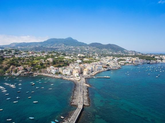 Ischia Port View from Castle Aragonese