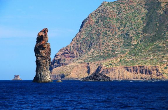 La Canna rock pillar at Filicudi, Sicily