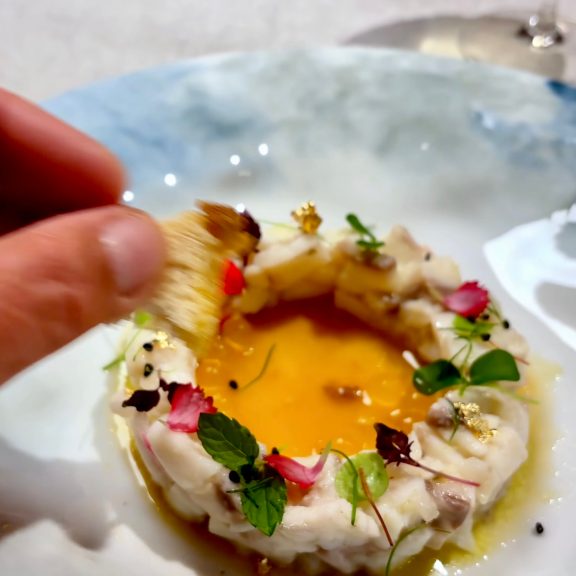 Starter served onboard motor yacht Olga, Aeonian Islands, Sicily