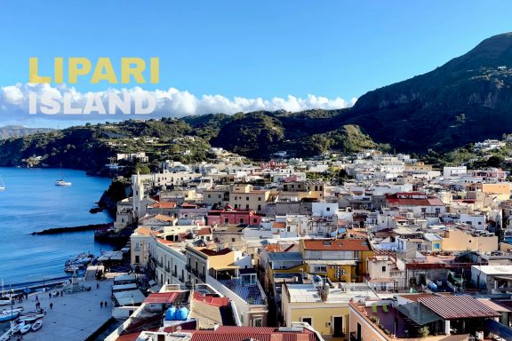 View over town on Lipari Island, Aeonian Islands, Sicily