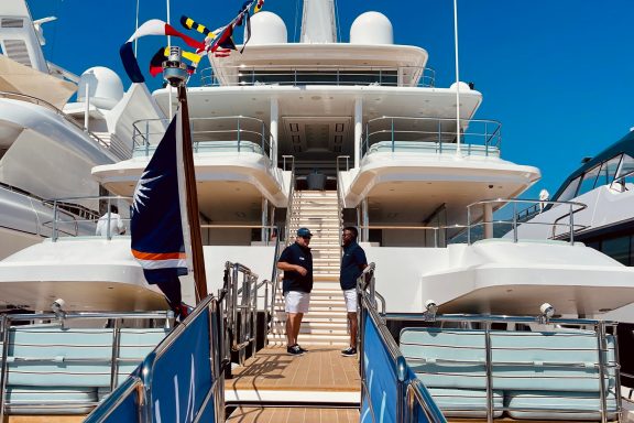 Superyacht CORAL OCEAN at MYBA Yacht Charter Show