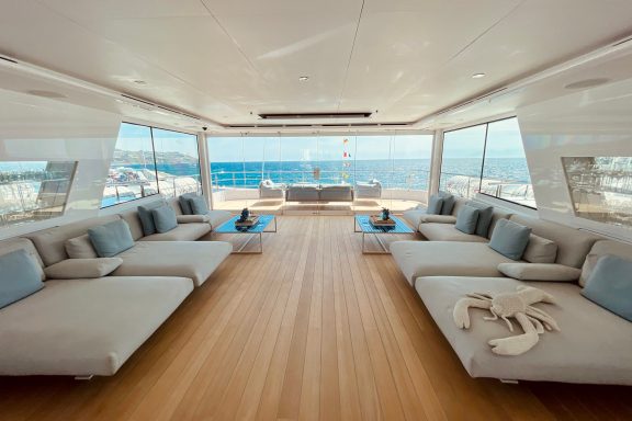 Watch the race from your own yacht