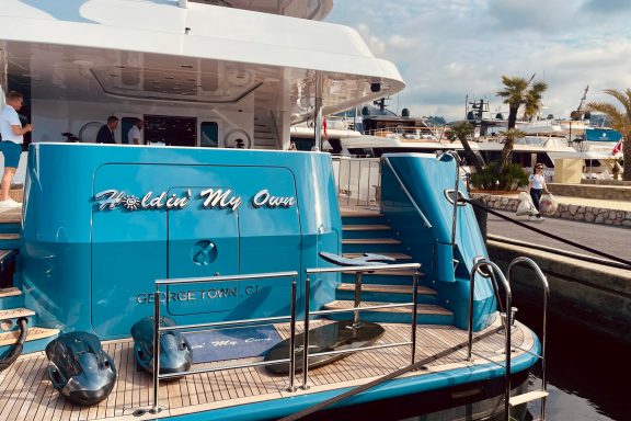 Superyacht HOLDIN' MY OWN at MYBA Yacht Charter Show in Sanremo