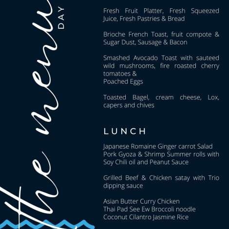 Food onboard A PLACE IN THE SUN # 2