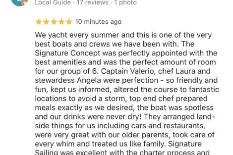 Review img # 7 of the yacht Signature Vision